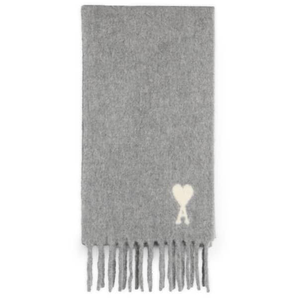 

Шарф из шерсти альпаки Ami Paris, цвет gris