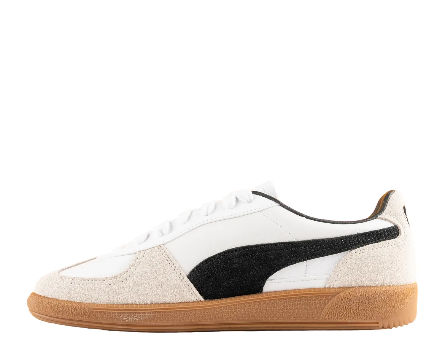 Мужские кожаные кроссовки Puma Palermo OG для футбола, модель 396464-01, коричневый — фото 3