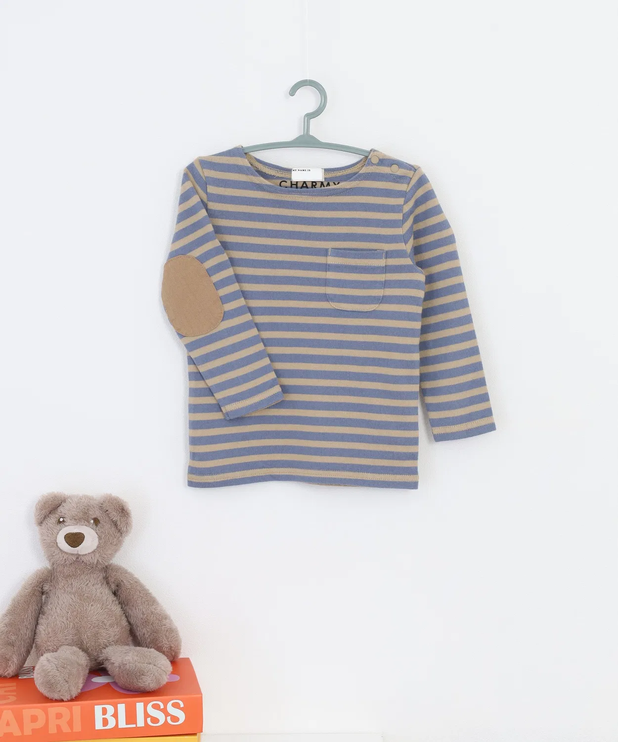Детская футболка с длинным рукавом без принта, модель CHARMY clothing FUNALIVE, Beige
