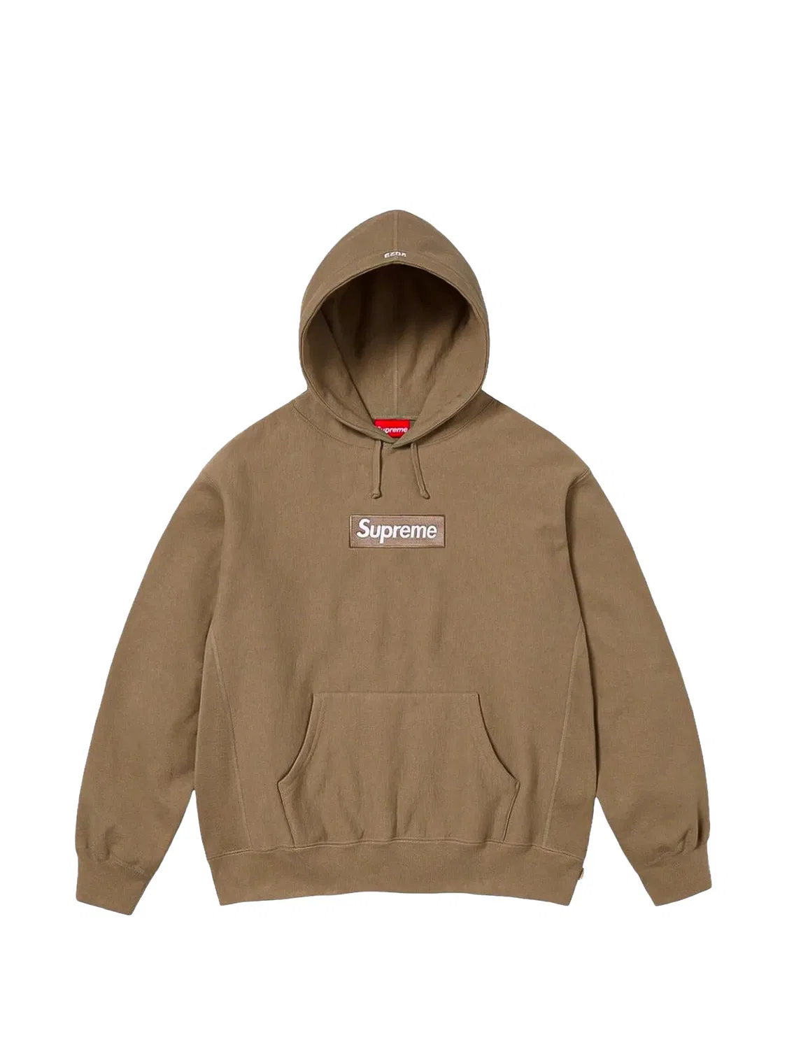 Худи с логотипом Box Logo Supreme, нейтральные цвета