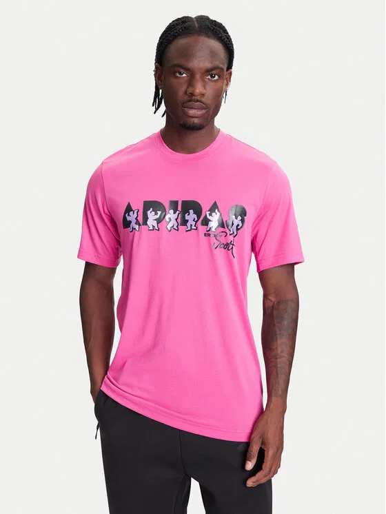 Футболка regular fit Jeremy Scott Adidas, розовый