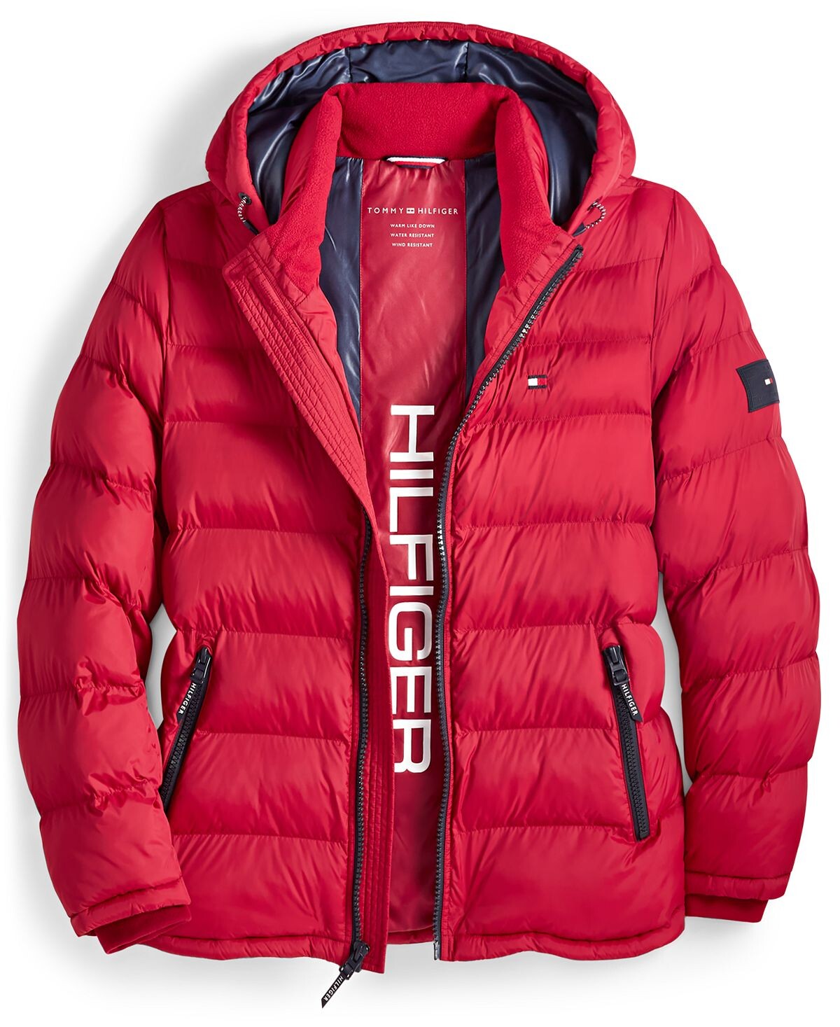 

Мужской стеганый пуховик Tommy Hilfiger, красный