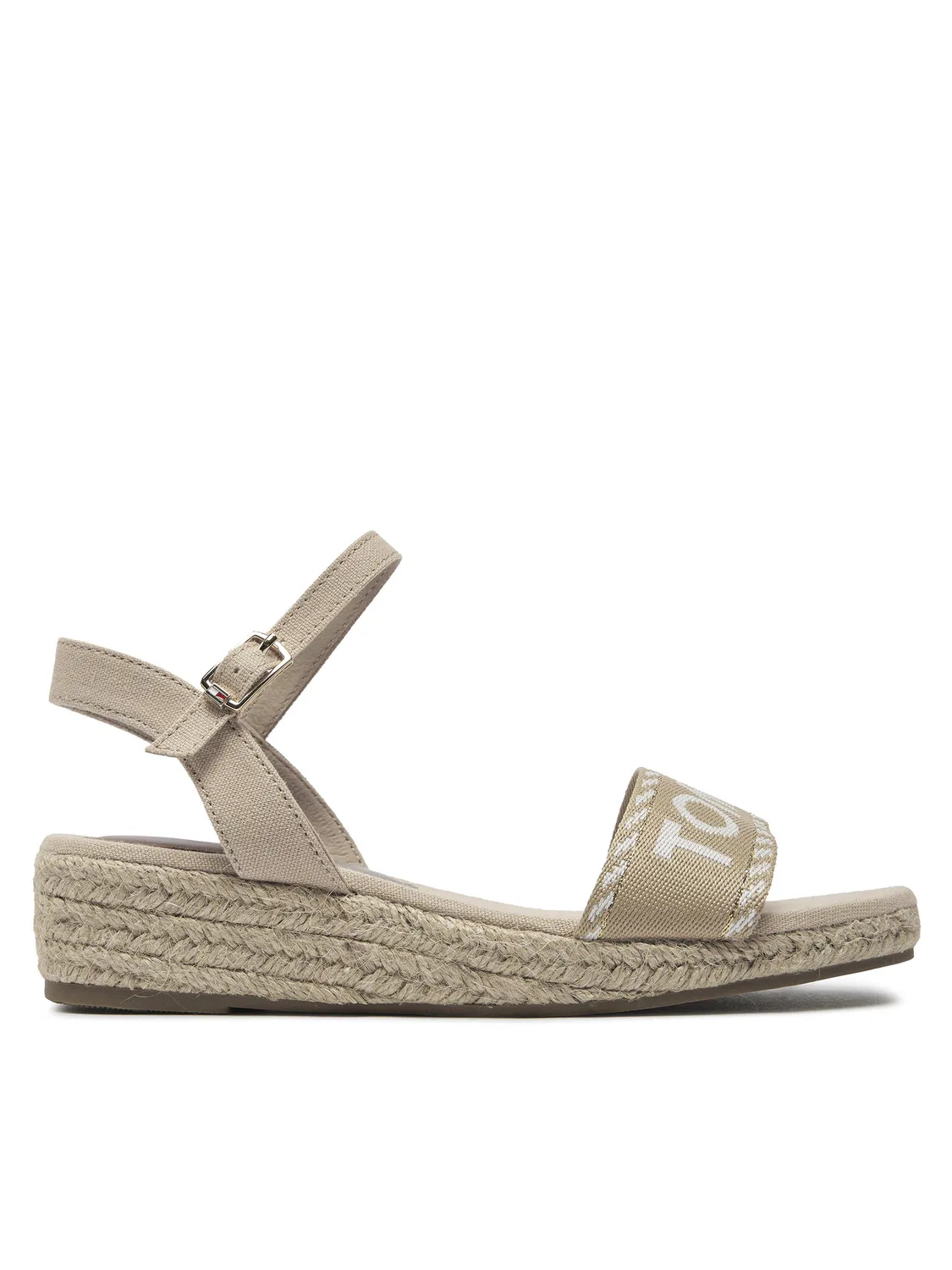 Эспадрильи для девочки Rope Wedge Sandal Tommy Hilfiger, бежевый