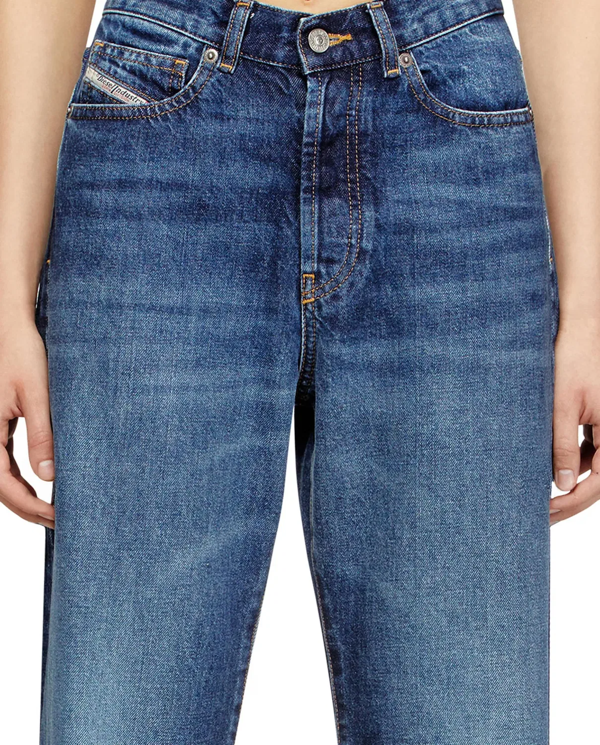 Женские джинсы прямого кроя Diesel, Azul Denim — фото 3