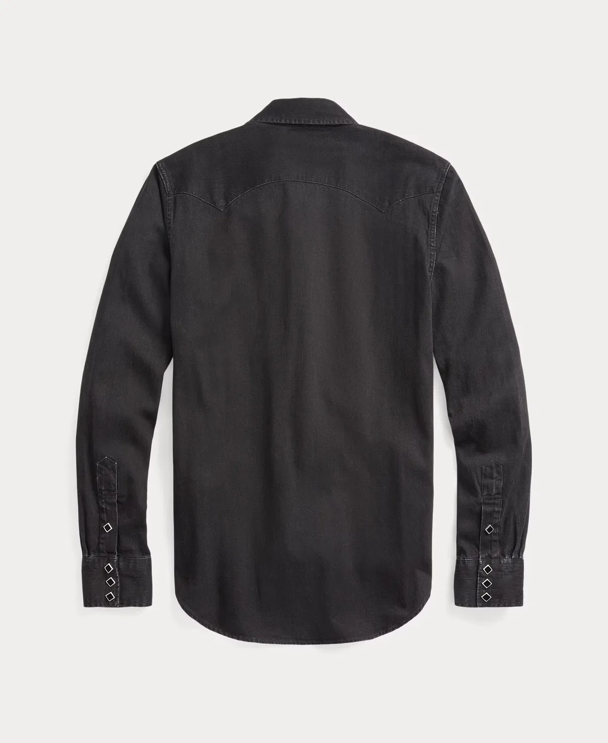 Мужская рубашка, Slim Fit Tela Vaquera Negra, Polo Ralph Lauren, черный — фото 2