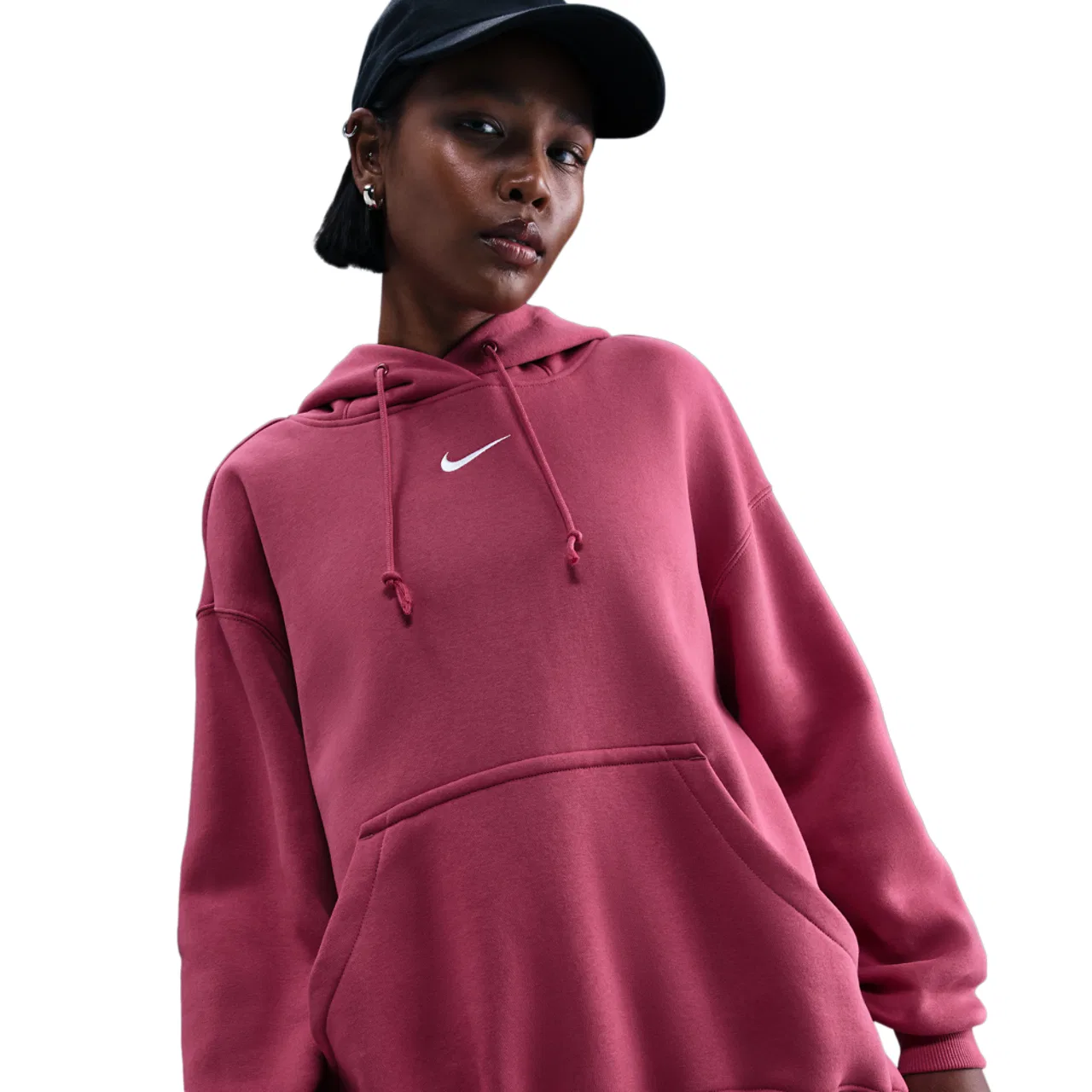 Женская толстовка Style Fleece Pullover Nike, цвет Sweet Beet/Sail