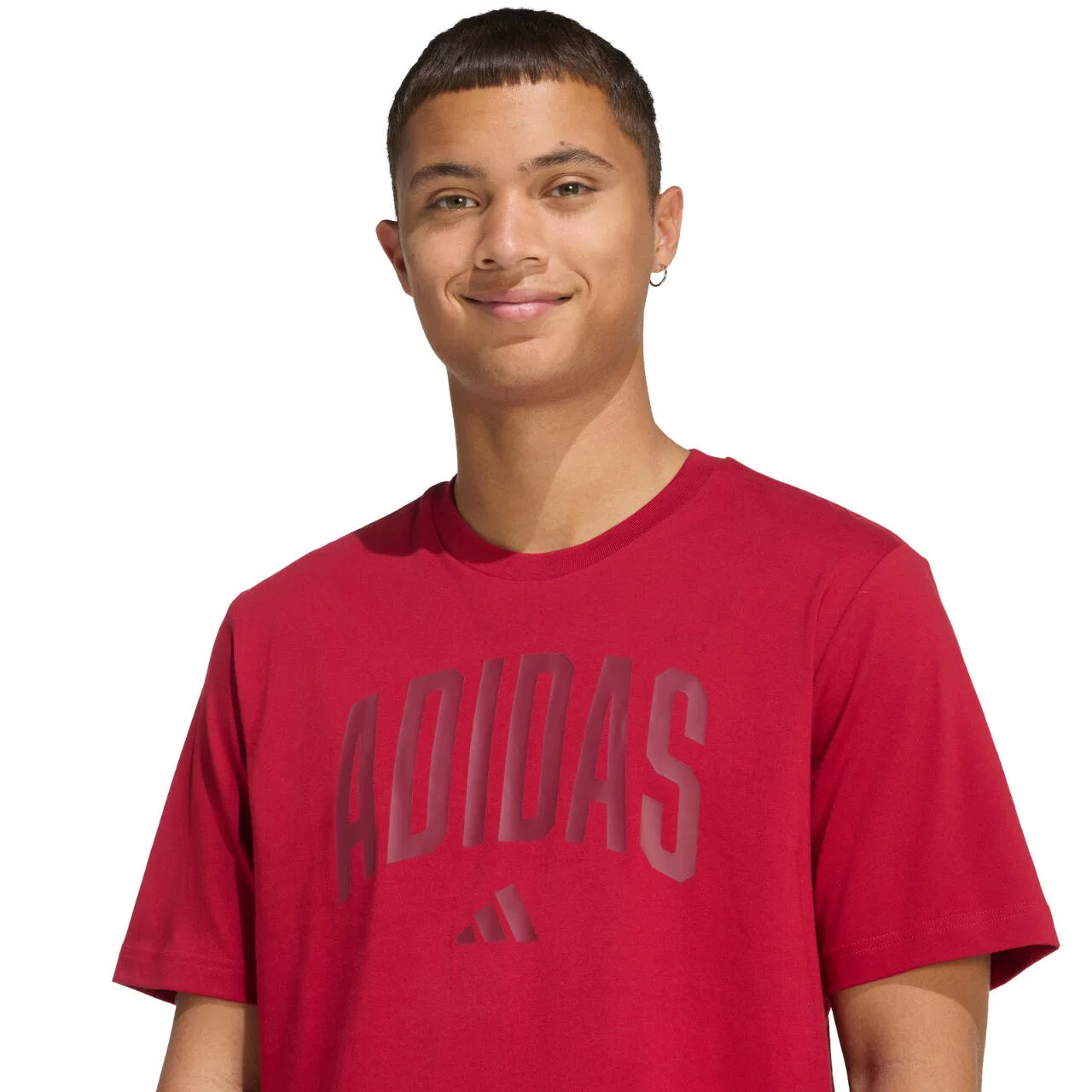 Мужская хлопковая футболка Collegiate Lineage adidas, Rot — фото 4