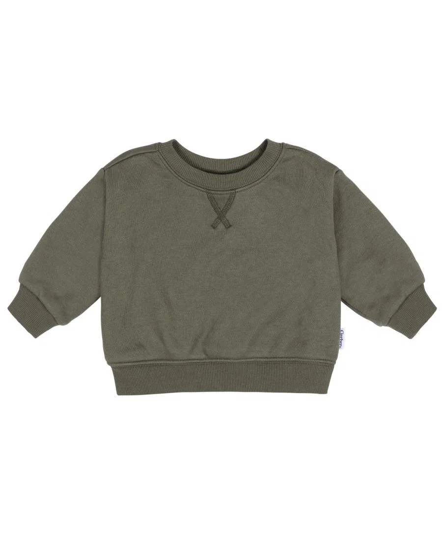 Детский свитшот с круглым вырезом, с длинным рукавом Gerber, Green