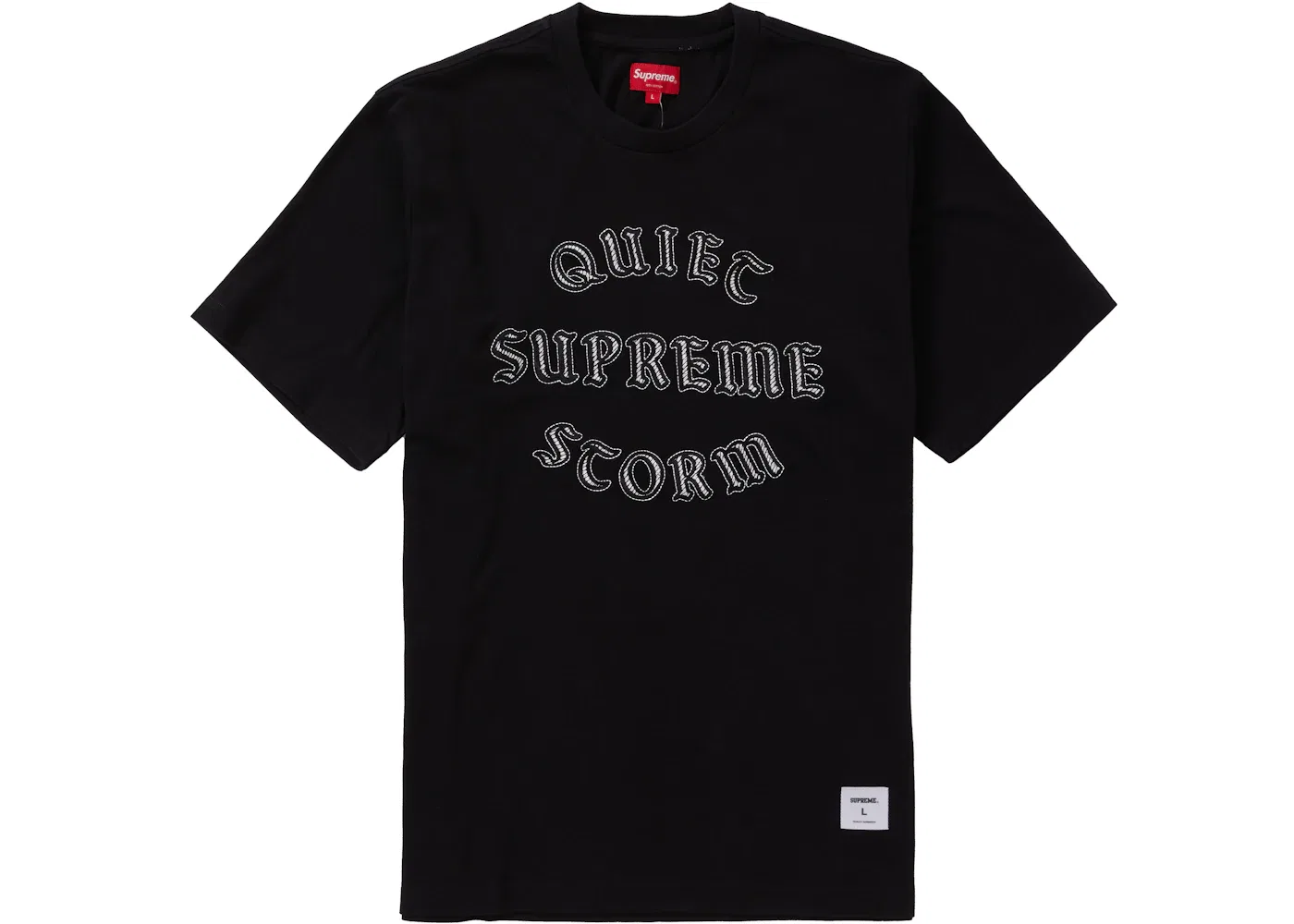 Мужская футболка Supreme Quiet Storm S/S Tee, Black
