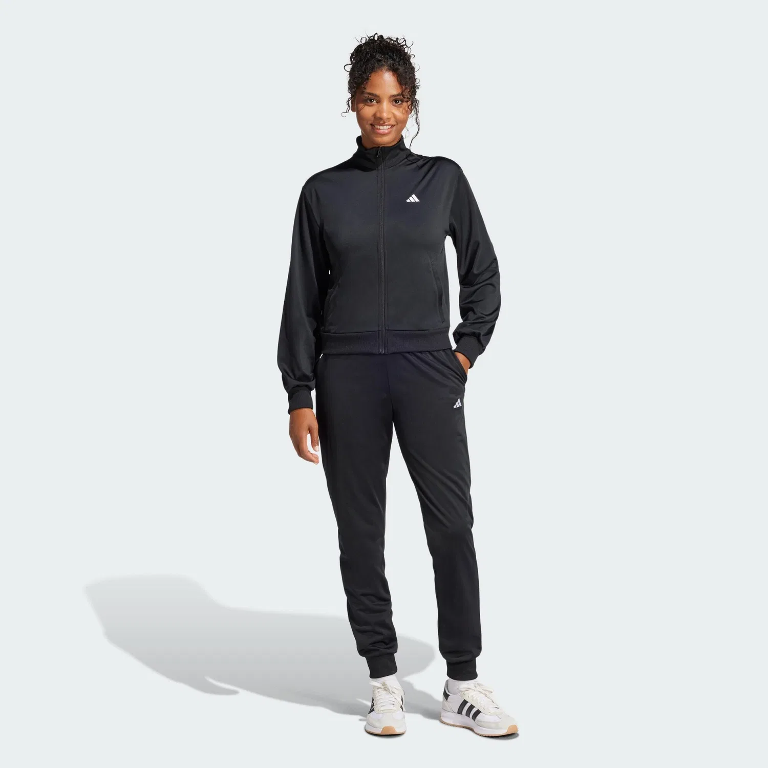 Мужской спортивный костюм с молнией Essentials Feel Cozy Adidas, Schwarz