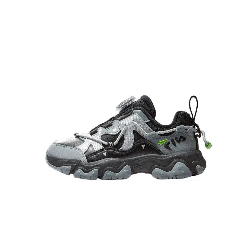 Детские беговые кроссовки для мальчиков с амортизацией Fluid 5 FILA KIDS, Black/Medium Gray