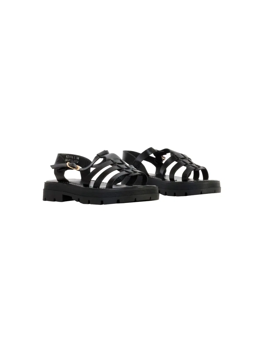 Сандалии Super Mode 'Kindersandalen mit Riemen' черного цвета — фото 3