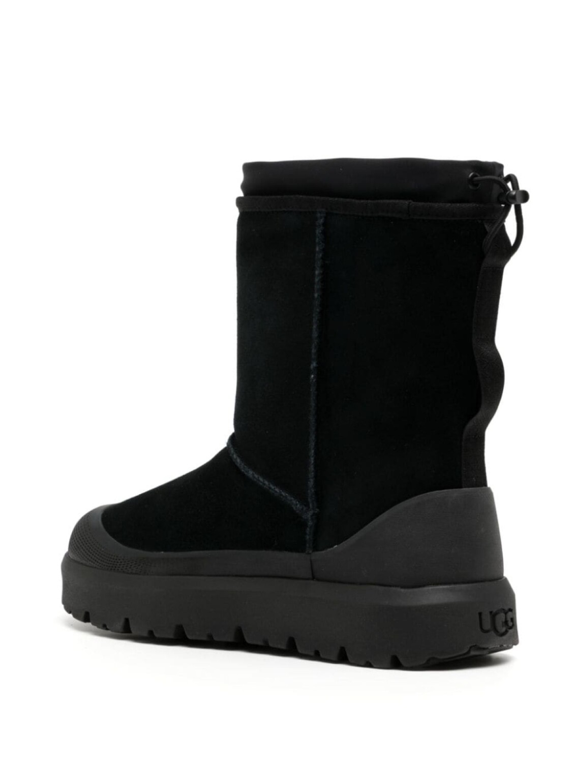 Ботинки мужские UGG зимние из кожи ягненка, черный — фото 3