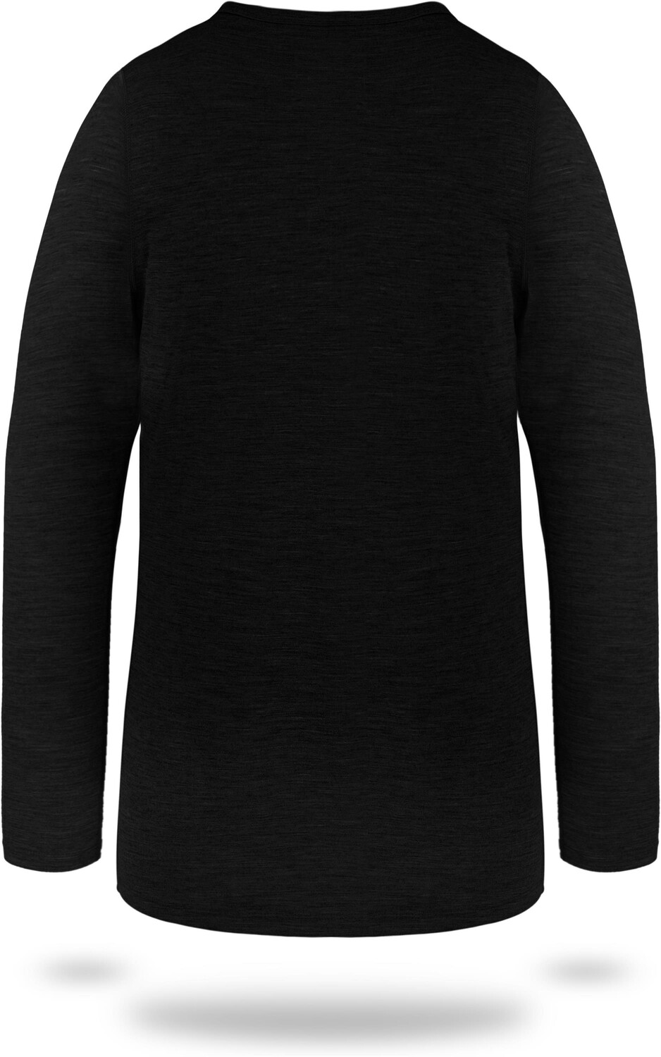Спортивная футболка Normani Outdoor Sports Kinder Merino Langarm Broome, черный — фото 3