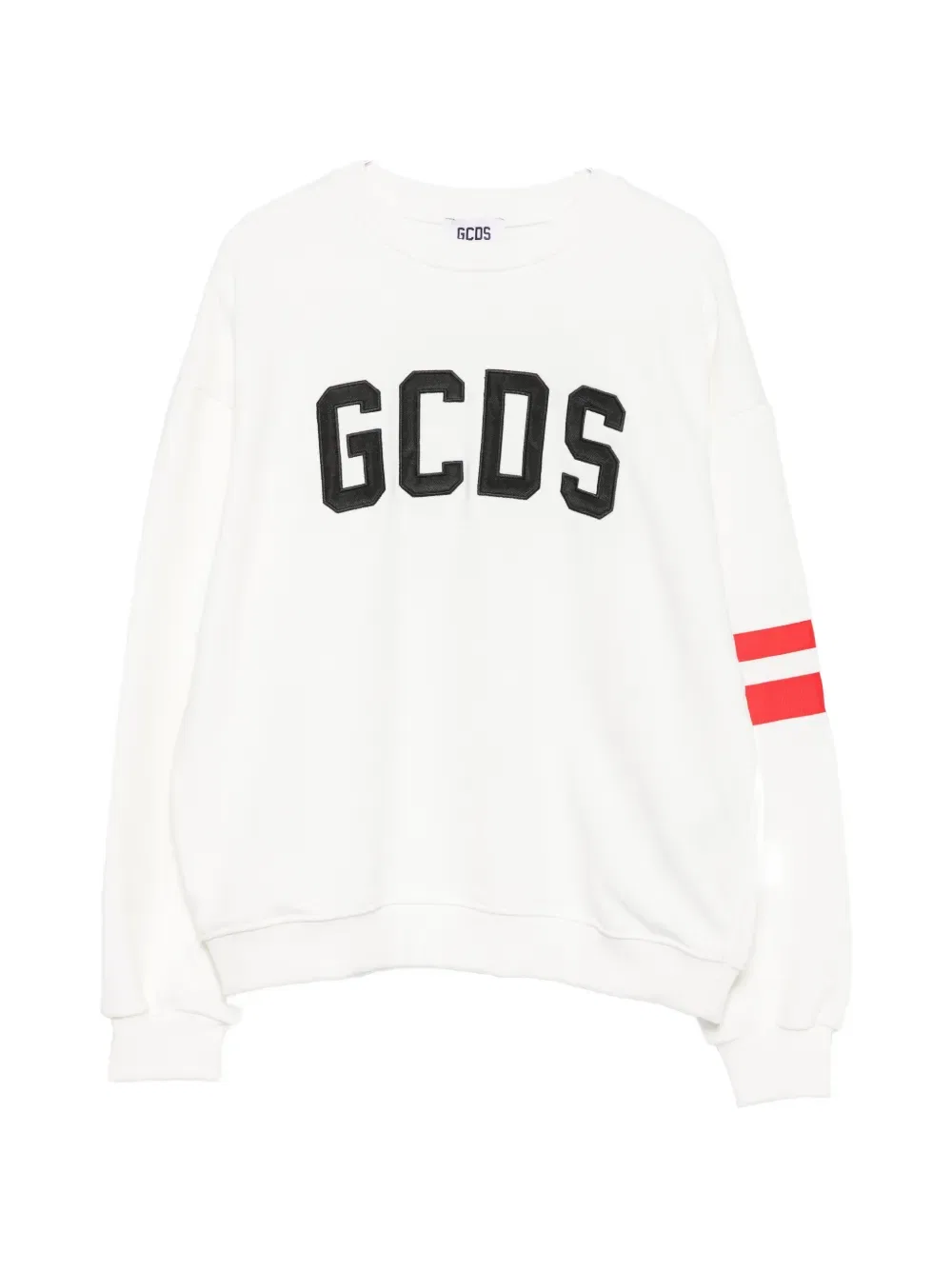 Свитшот в полоску GCDS Kids, белый