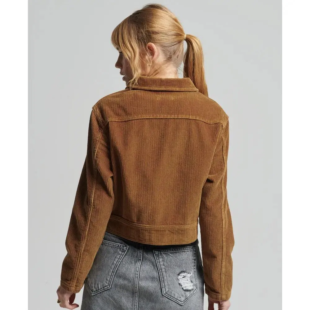 Женская куртка из вельвета Superdry, Цвет Brown — фото 2