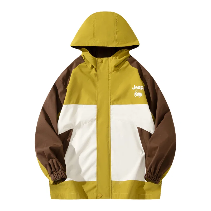 Детская куртка утепленная трехслойная Mustard Green (Three-in-One Thickened Coat) Jeep — фото 3