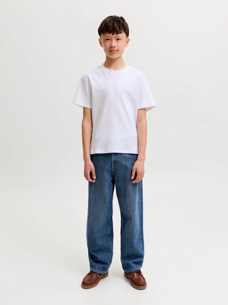 Джинсы Jack & Jones Junior Baggy Jeans 'JJIAlex JJOriginal' синего цвета — фото 3