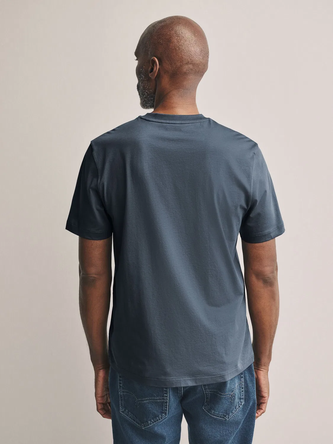 Футболка с круглым вырезом Regular Fit Signature SUPIMA Cotton Next, серо-шиферный — фото 3