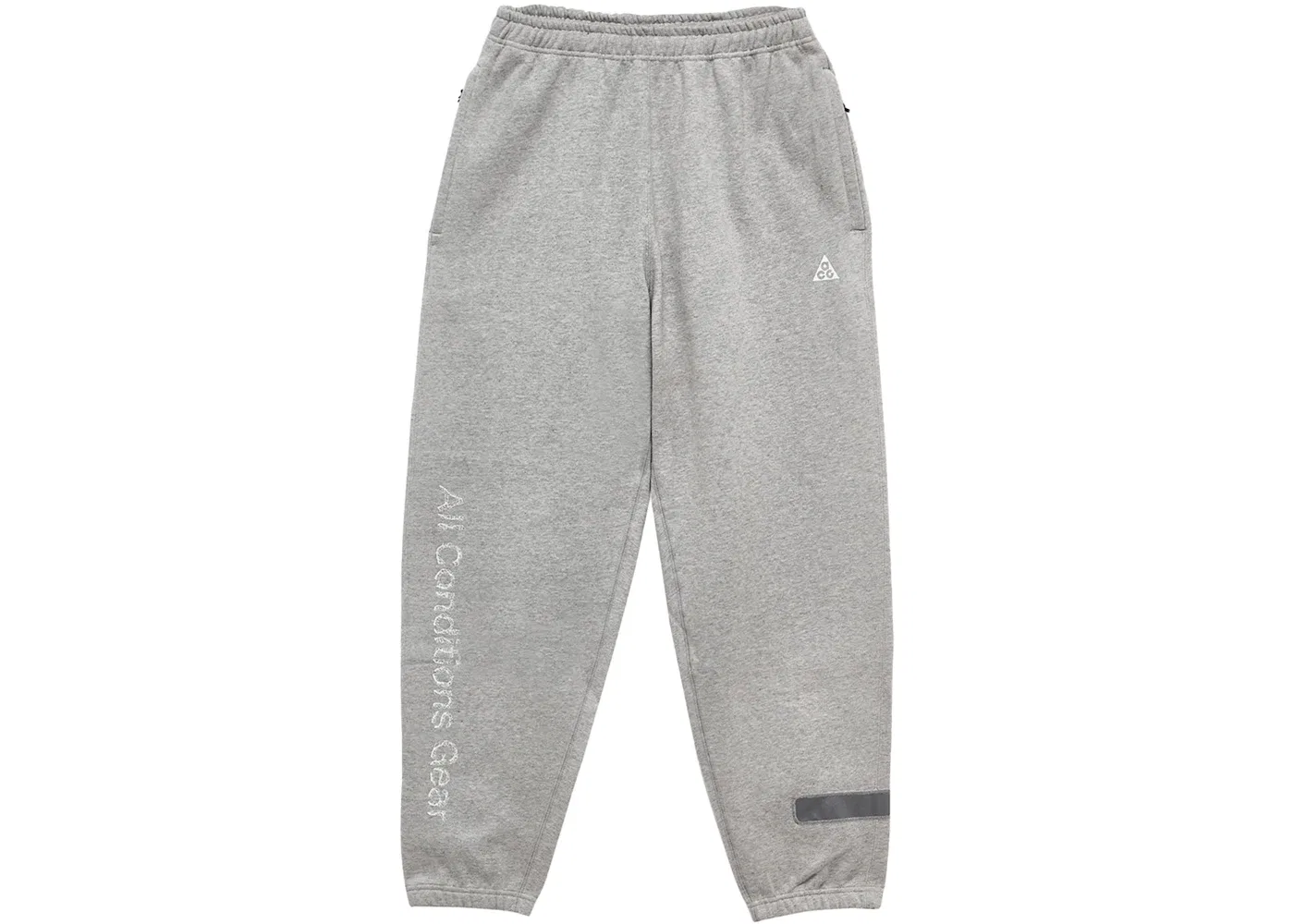 Мужские спортивные штаны ACG Therma-FIT с принтом Joggers Nike, Grey Heather/Black/Light Smoke Grey