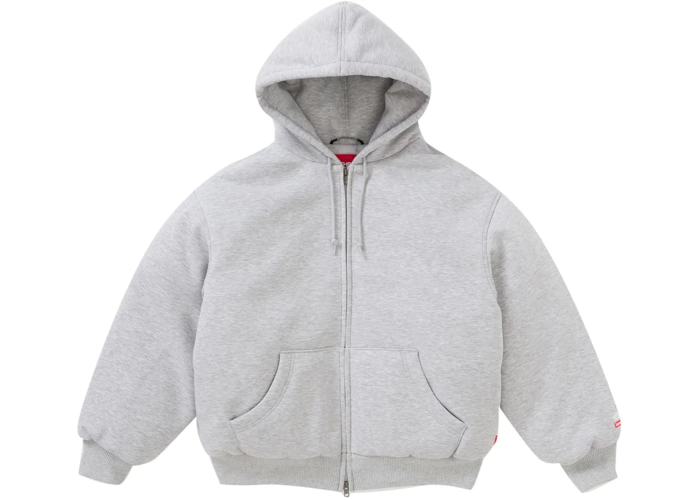 Мужская худи с капюшоном на пуховом наполнителе The North Face Supreme, Heather Grey