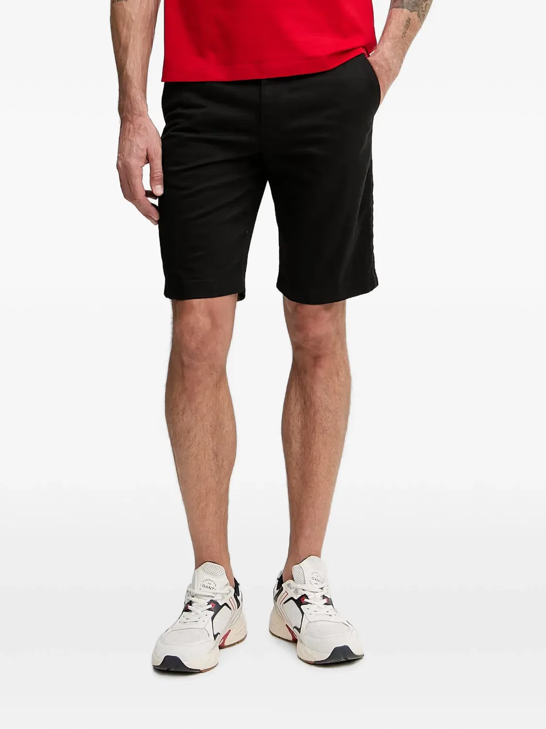 Шорты с логотипом черные Lacoste, черный