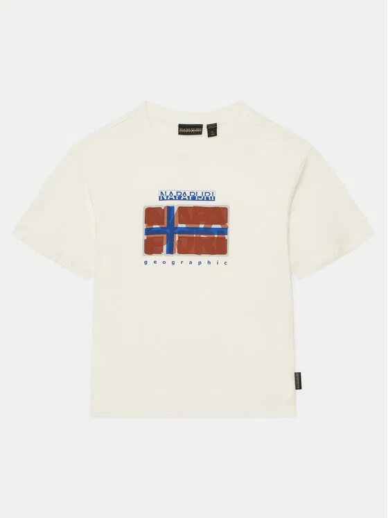 Футболка regular fit S-Sella Napapijri, кремовый