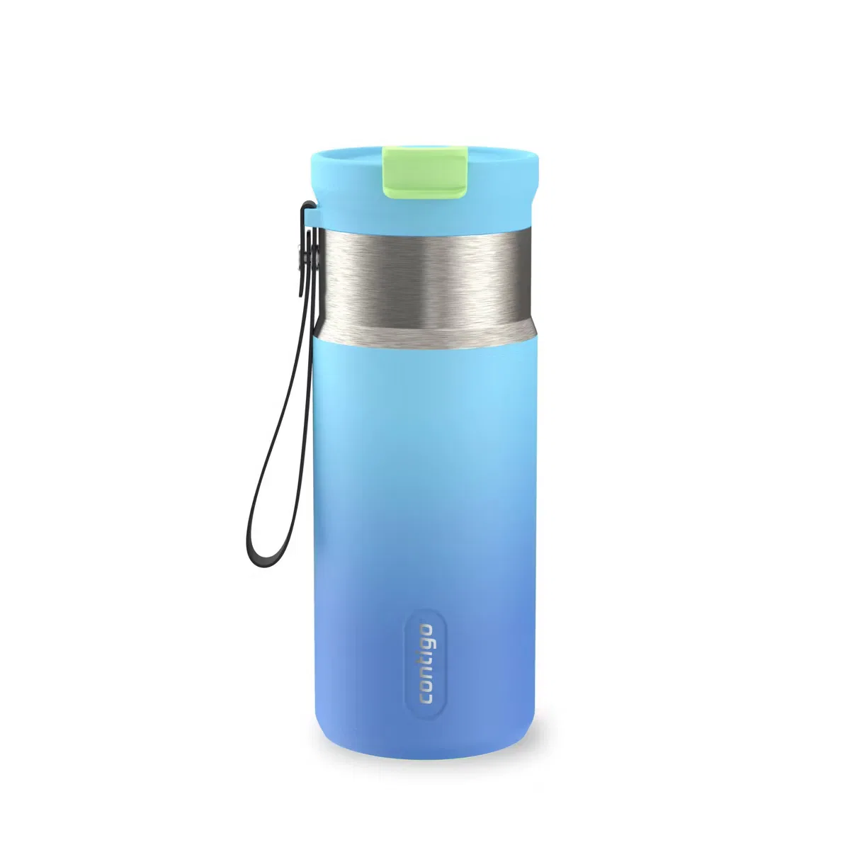 Детская бутылка для воды 0,47 л с трубочкой и поильником DualSip Contigo, Glacial Blink