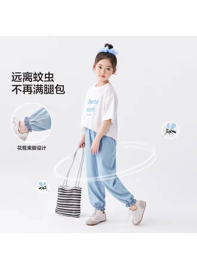 Брюки дышащие с эффектом ледяного шелка Zuoxi, джинсовый — фото 4
