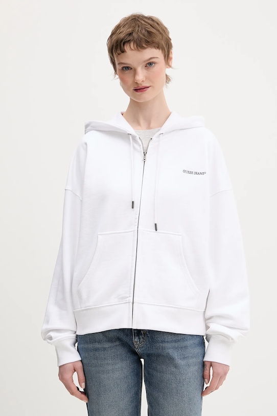 

Хлопковая толстовка Guess Jeans, белый