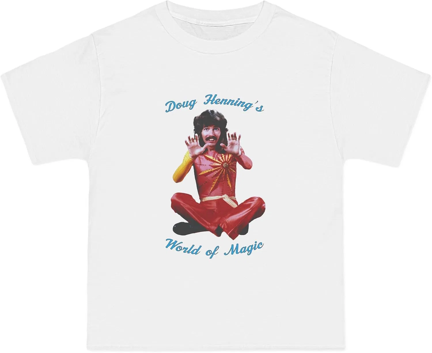 Футболка с изображением Doug Henning Hanes 5180, White