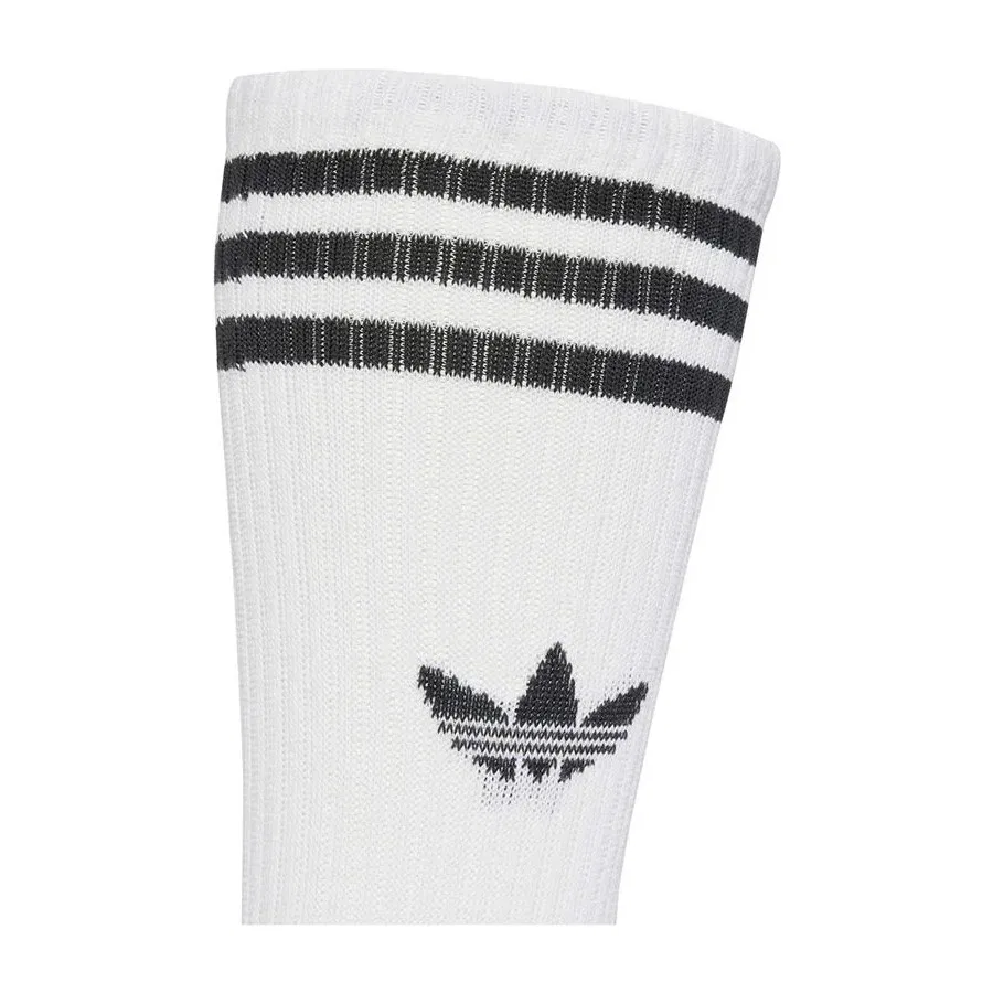Носки спортивные высокие с логотипом 3S High CR S 3P adidas, Белый — фото 3