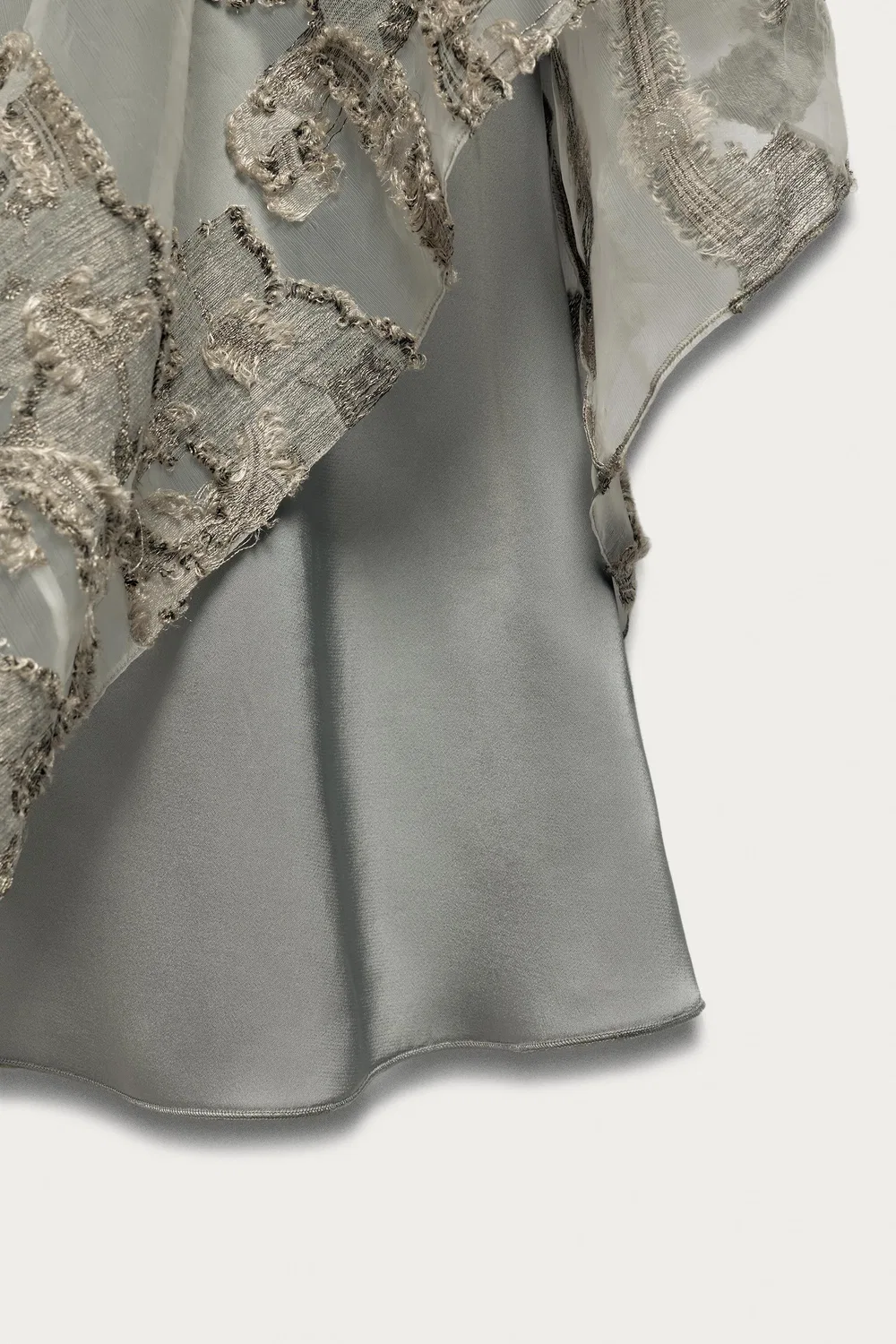 Платье-туника из жаккарда с пайетками, Marisa Berenson X Zara, Silver — фото 4