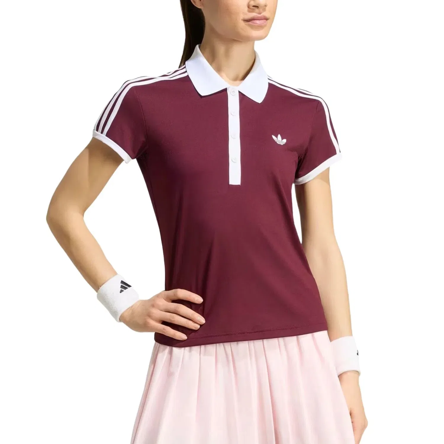 Женское поло для тенниса с коротким рукавом Tennis Classic Polo Shirt Adidas, красный — фото 2