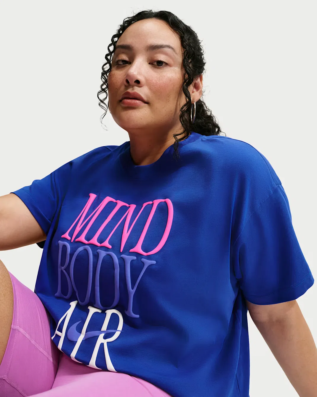 Женская футболка оверсайз (большого размера) Nike Sportswear Classic, Old Royal — фото 3