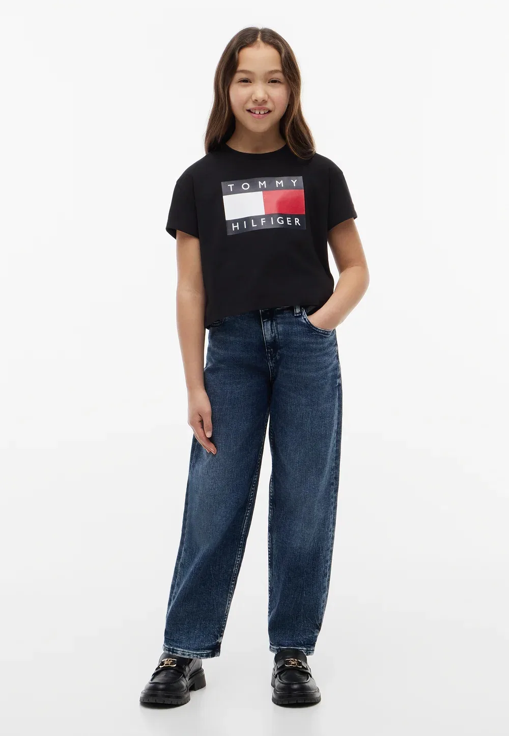 Бочкообразный американский стиль - прямые джинсы Tommy Hilfiger, Denim Medium — фото 2