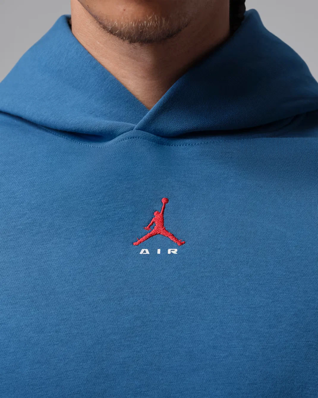 Мужская толстовка с капюшоном Jordan Brooklyn, True Blue/University Red — фото 4