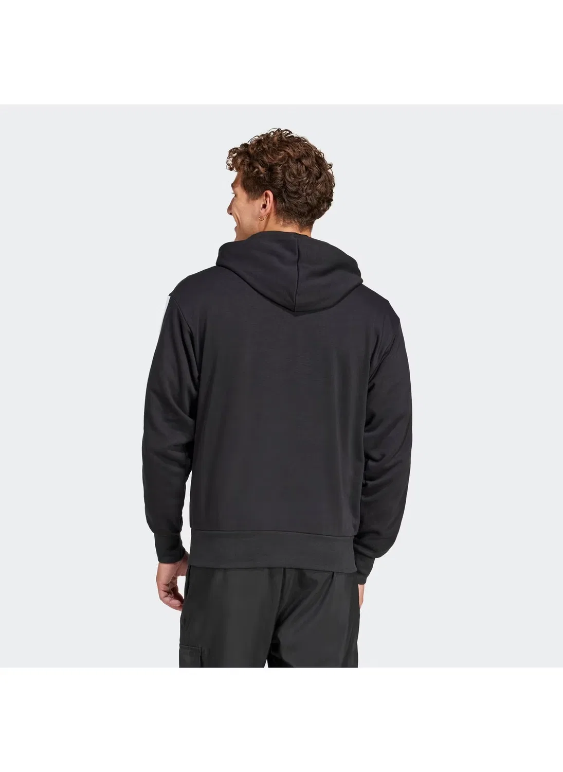 Худи с принтом Essentials Adidas, черный — фото 2