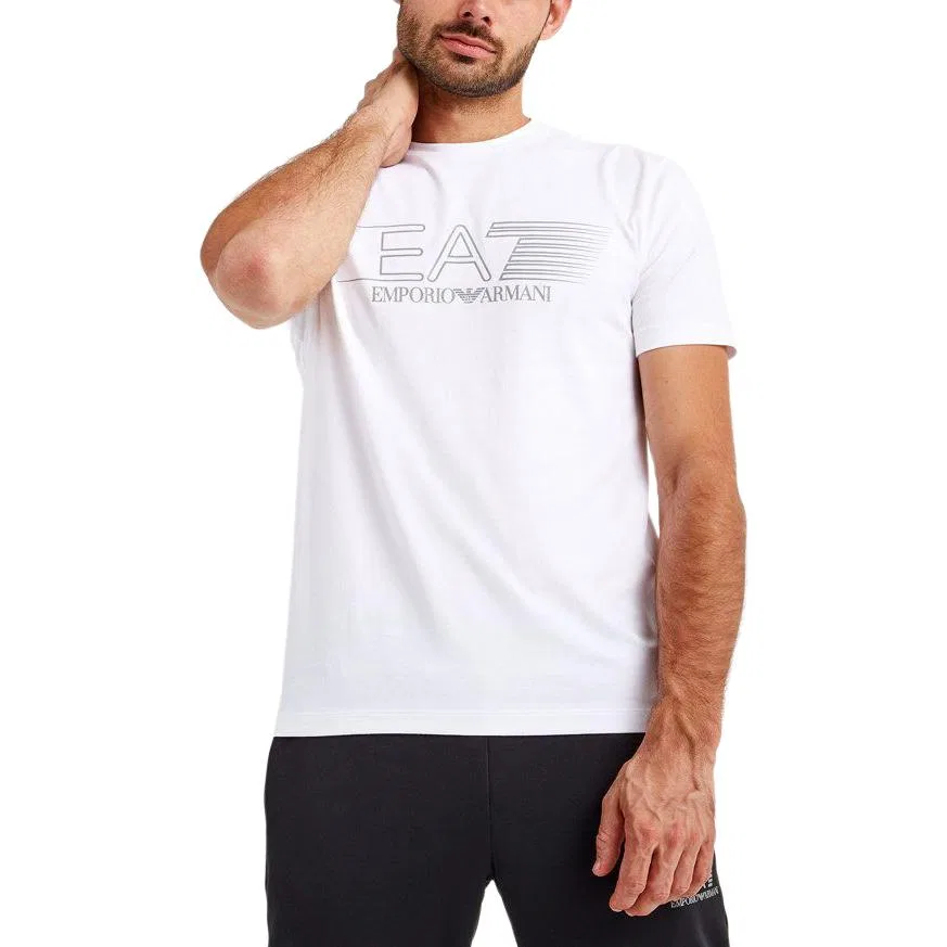 Футболка EA7, белая, Emporio Armani — фото 3