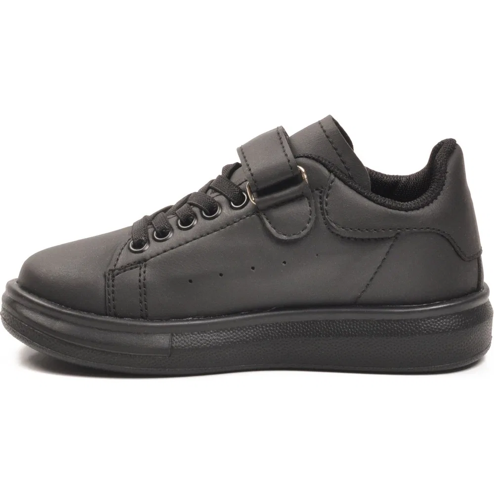 Детские спортивные кроссовки с ремешками, Black, модель 2540-26K P Ayakmod — фото 2