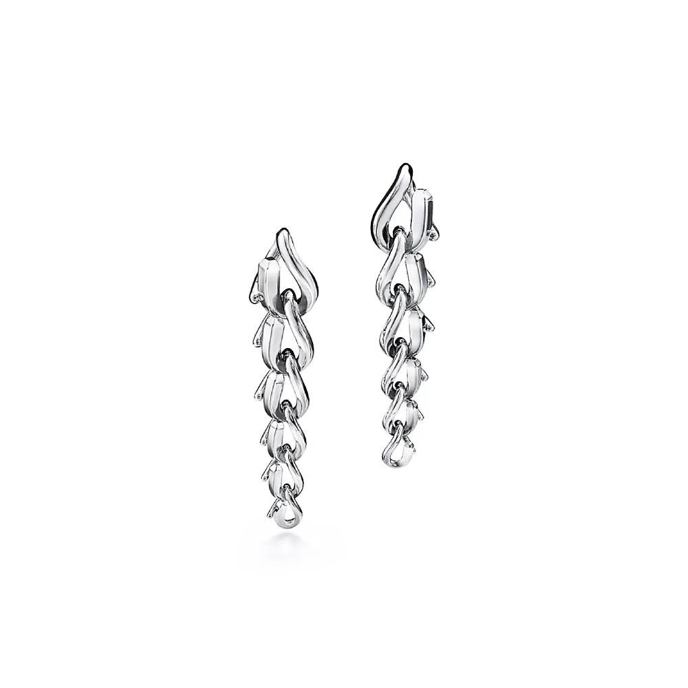 

Серьги Tiffany & Co. Drop Link, серебро