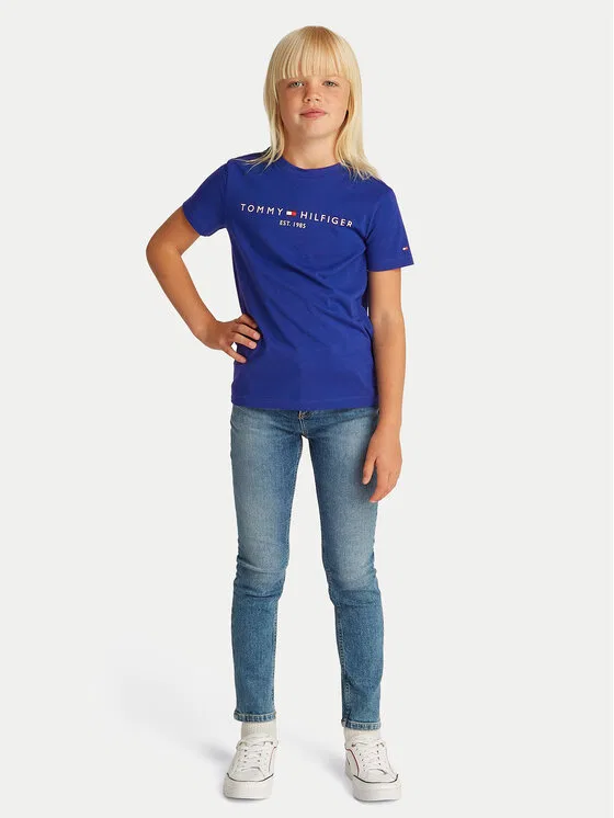 Футболка regular fit Essential Tommy Hilfiger, синий — фото 2