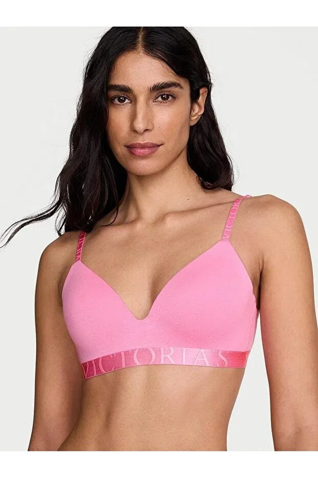 Женский бюстгальтер без косточек с легкой поддержкой Victoria'S Secret, Powder Pink