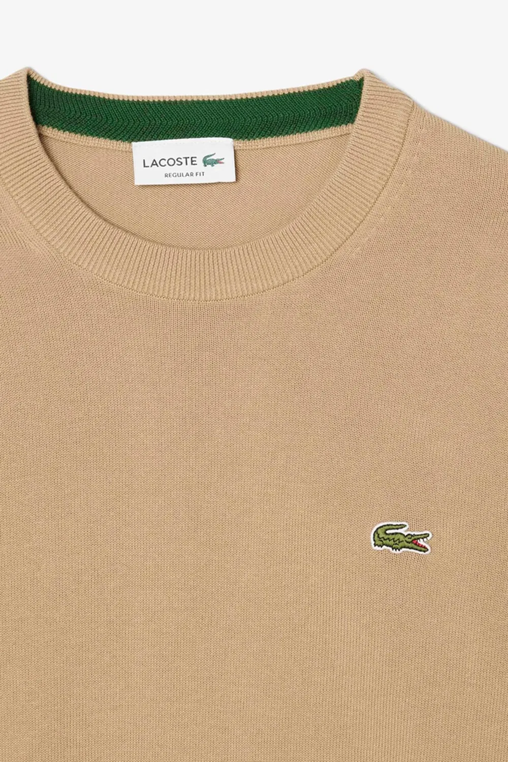 Свитер с круглым вырезом Lacoste, Tan — фото 2