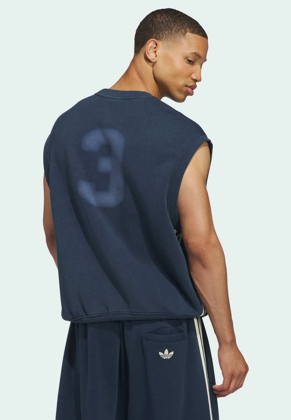 Оригинальный жилет с трилистником - топ Adidas Originals, Night Indigo