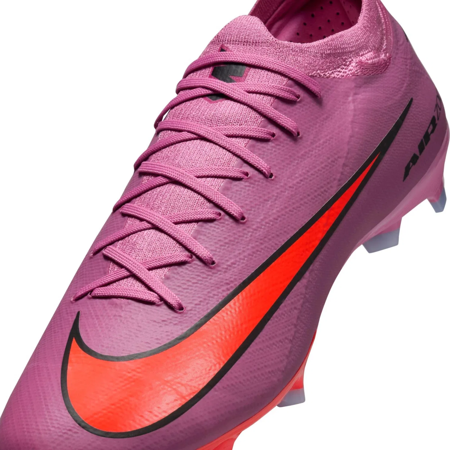 Детские бутсы для девочек с длинным рукавом NIKE Mercurial Vapor 16 PRO Fg Low-Top, Magic Flamingo Black Total Crimson — фото 4