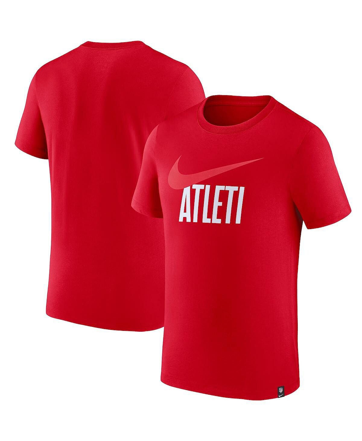 

Мужская красная футболка atletico de madrid swoosh Nike, красный