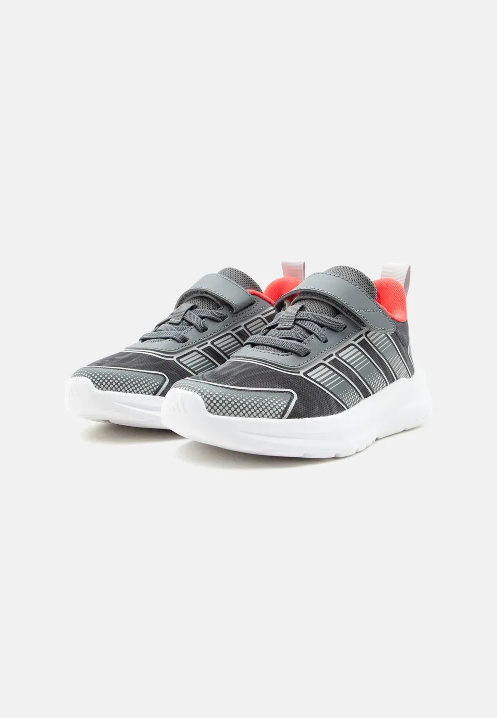 Tensaur run 4.0 унисекс - кроссовки для бега по улицам Adidas Performance, Grey Five/Grey Two/Lucid Red — фото 2