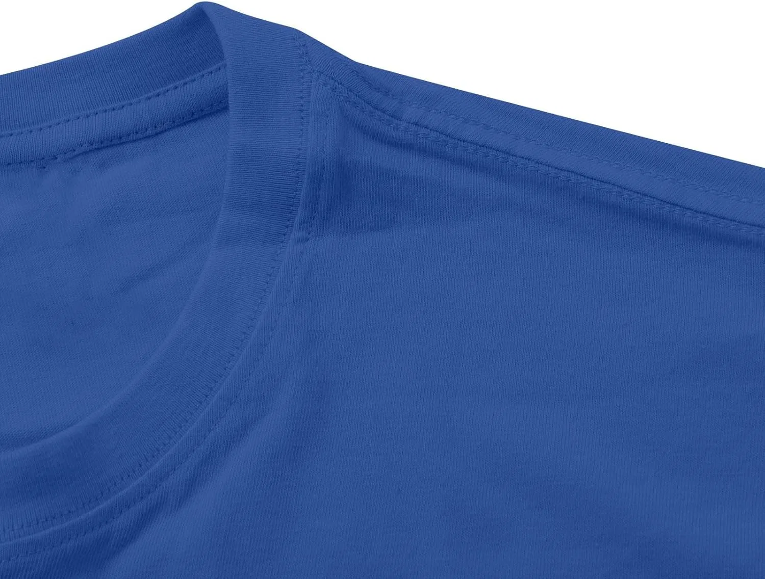Мужская хлопковая футболка с круглым вырезом Classic, Blue — фото 4