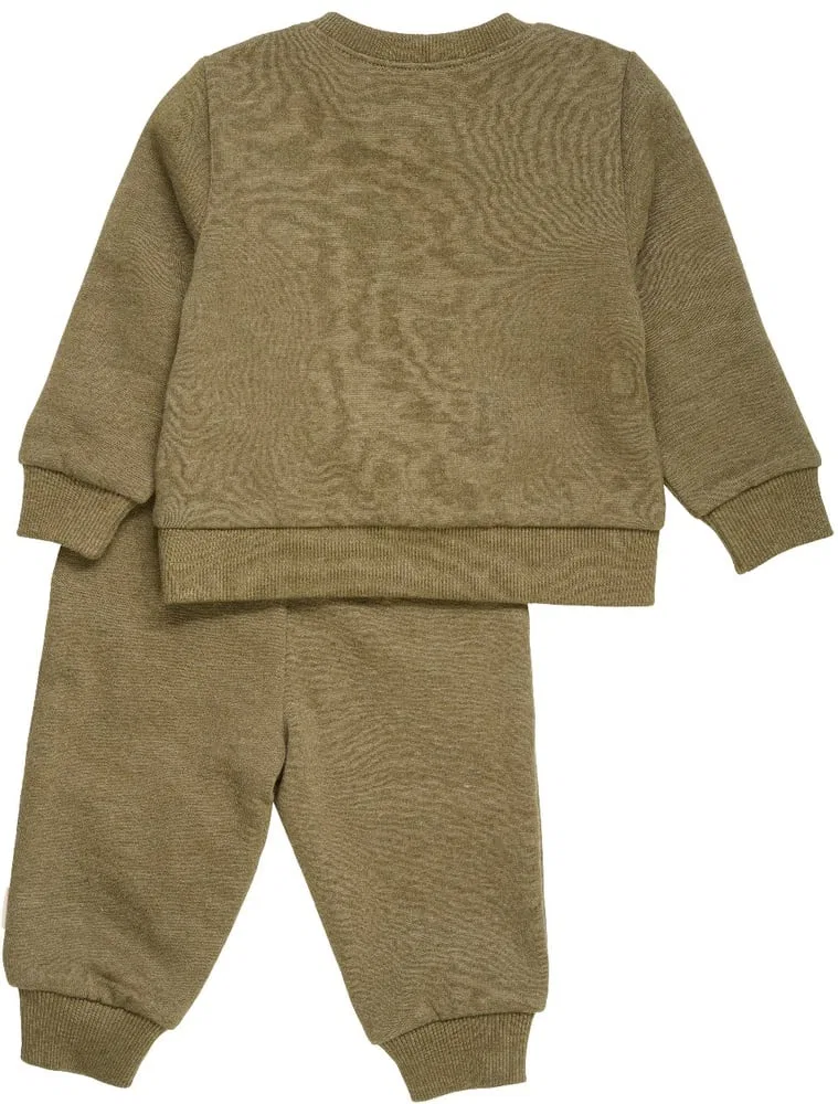 Спортивный костюм детский комплект Sweat Set Minymo, зеленый — фото 2